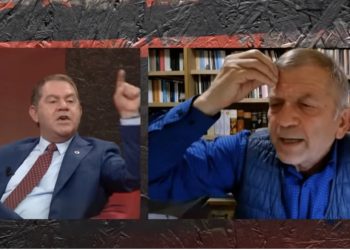 VIDEO/ Sherr për Belerin, Shpëtim Idrizi braktis emisionin pas ndërhyrjes së Panajot Barkës: Nuk jam niveli i tij