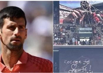 FOTO/ Skandaloze në ‘French Open’, Djokovic: Kosova, zemra e Serbisë, stop dhunës!