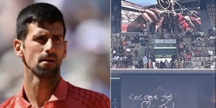 FOTO/ Skandaloze në ‘French Open’, Djokovic: Kosova, zemra e Serbisë, stop dhunës!