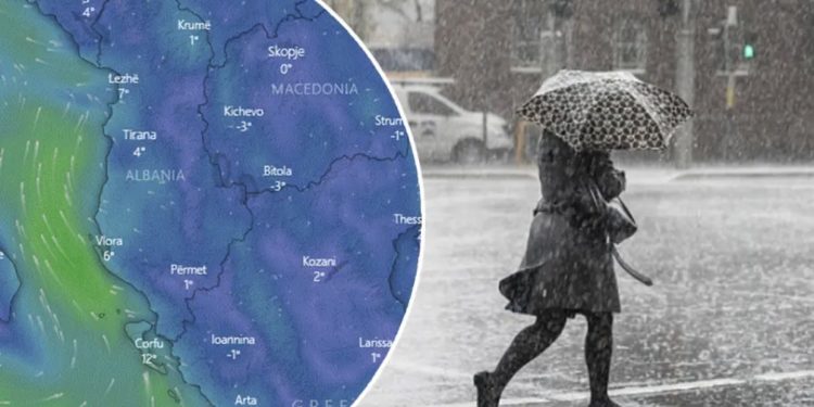 HARTA-LIVE/ Nis shiu, ja qytetet ku do të ketë stuhi pasdite