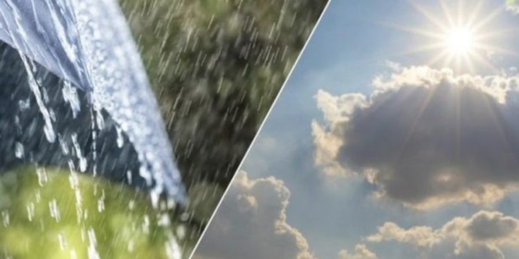 Diell deri në mesditë, pjesa dytë e ditës sjell sërish reshje shiu