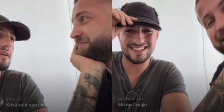 Luizi dhe Kristi surprizojnë fansat dhe hyjnë “live” bashkë në Instagram, “zihen” për Zhaklinën dhe Arbërin