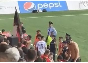 VIDEO/ Një tifoz humb ndjenjat, ndërpritet loja dhe ndërhyn menjëherë stafi mjekësor i Partizanit