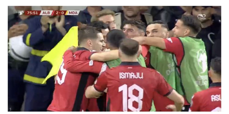 GOOOOL/ LIVE/ Më i miri në fushën e lojës, Nedim BAJRAMI ngre “peshë” stadiumin me golin e dytë