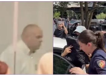 FOTO/ Safet Gjici “sy më sy” në gjyq me gruan që i ngriti kurthin