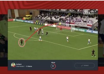 VIDEO/ ‘Kryevepra’ e Asllanit mahnit botën, UEFA e fut në listë për çmimin e javës