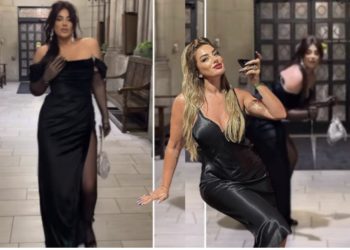 VIDEO-Twerk në kishë, rrjeti “kryqëzon” Arjola Demirin