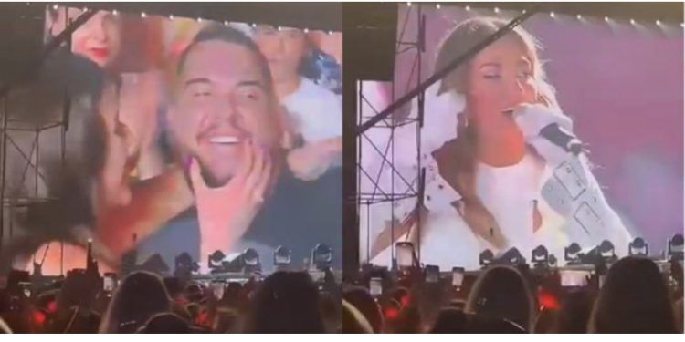 Emocionuese/ I riu i propozon të dashurës për martesë në koncertin e Elvana Gjatës