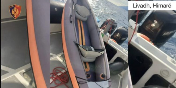 VIDEO/ Dy turistë çek me kajak ngelin në mes të detit, shpëtohen nga policia në Dhërmi