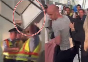 VIDEO/ Ishte me bashkëshorten, sulmohet arbitri i finales së Europa League! Tifozët e Romës ‘fluturojnë’ karriget kokës