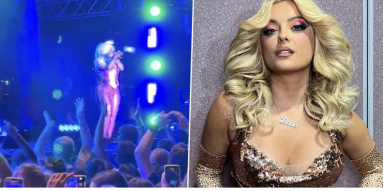 VIDEO/ Bëri “shqiponjën” me duar, Bebe Rexha goditet në fytyrë e shembet në tokë