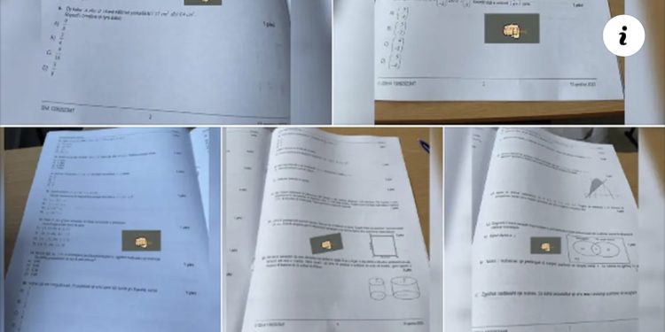 FOTO/ Dështon ministria e Arsimit! Del teza e Matematikës