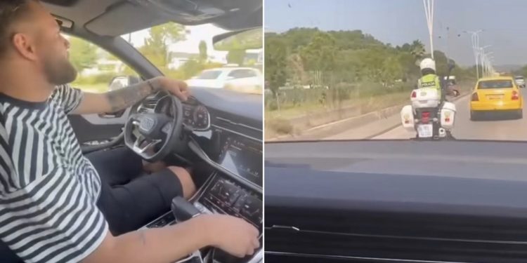 VIDEO/ Sillet si gangster ne timon dhe i shoqëruar nga policia, Luizi masakrohet me sharje nga shqiptarët