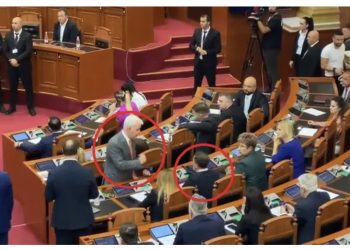 VIDEO-LAJM/ Për çfarë po debatojnë kaq ashpër Fatmir Xhafaj dhe Erion Braçe?