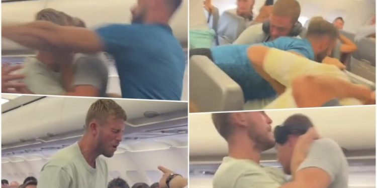 Turisti britanik tenton të hapë derën e avionit, pasagjerët e tjerë e përplasin në dysheme