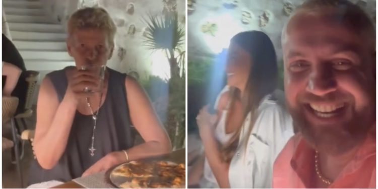 VIDEO/ Rregullojnë marrëdhëniet? Luizi shfaqet duke darkuar me nënën e tij dhe Kiarën