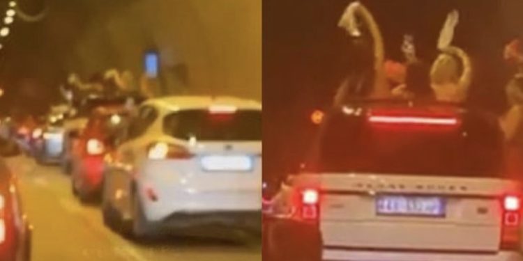 ‘Vetëm në Albanistan mund të ndodhë’/ Dasmorët bllokojnë tunelin e Kërrabës, shpërthen rrjeti