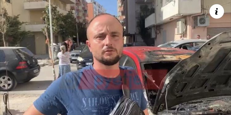 I dogjën makinën në Vlorë, flet pronari: Punoj në ndërtim, s’di pse ma kanë bërë!