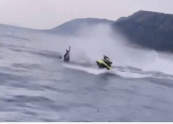 VIDEO/ Aksidentohet Luizi, “fluturon” në ajër nga motori i ujit