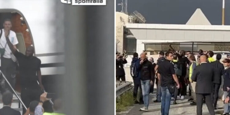 Lukaku zbarkon në Itali, atmosferë madhështore nga tifozët e Romës