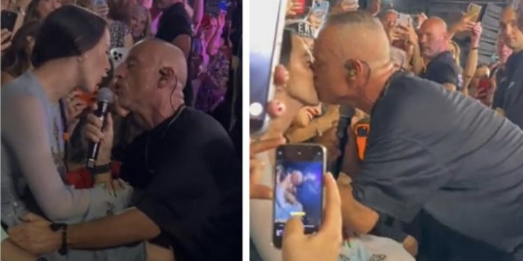 VIDEO/ Eros Ramazzotti puth të bijën në buzë në mes të koncertit, revoltohen italianët