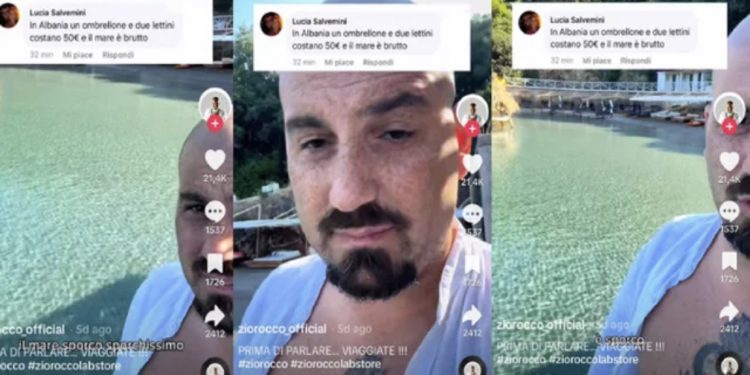 “50 euro çadra, deti i pistë”, Ksamili ‘përplas’ italianët, kuzhinieri i famshëm replikon me komentuesen