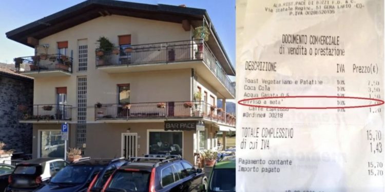 FOTO/ Shokohet turisti, 2 euro në faturë për prerjen e sanduiçit përgjysmë