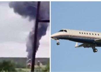 U përplas pranë Moskës, dalin pamjet e avionit në flakë, ku Prigozhin u dogj i gjallë