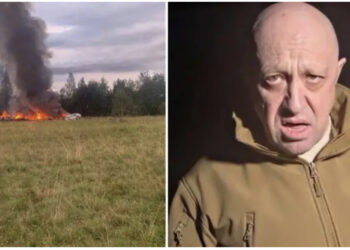 VIDEO/ Tym dhe flakë në zonë, pamje nga vendi ku u rrëzua avioni i Prigozhin