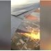 VIDEO/ Tmerr tek pasagjerët, motori i avionit merr flakë në ajër