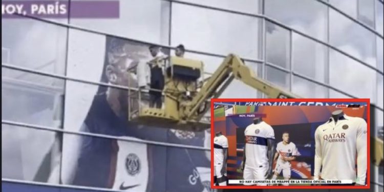Bluzat e Mbappe nuk mund të blihen nga sot në dyqanet e PSG-së, hiqet dhe imazhi i sulmuesit nga fasada e “Parc des Princes”