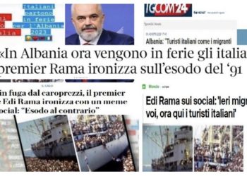 Krahasoi emigrantët me turistët! “Ironia” e Ramës mbush me polemika titujt e gazetave italiane