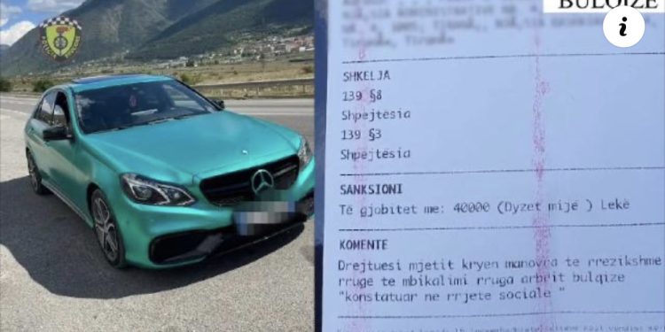 Manovra të rrezikshme në rrugë, shoferi e “pëson” rëndë nga policia