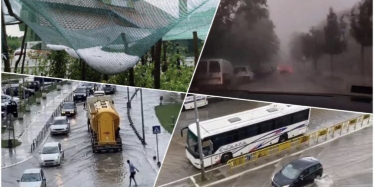 VIDEO/ Stuhi të forta godasin edhe Serbinë, shiu dhe breshëri “pushtojnë” vendin