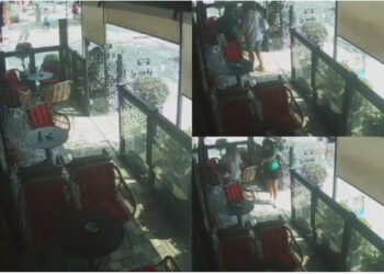 VIDEO/ Dy turiste italianë vjedhin një shumë parash në një lokal në Vlorë! Po këto kush do t’i paguaj?!