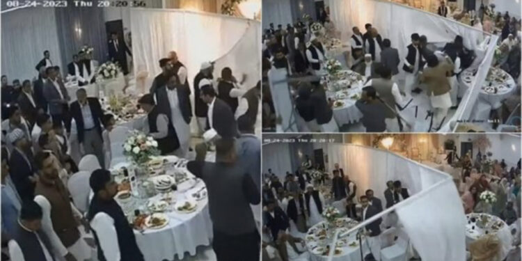 VIDEO/ Angli, dasma luksoze kthehet në një sherr masiv, të ftuarit nuk ‘kursejnë’ as karriget