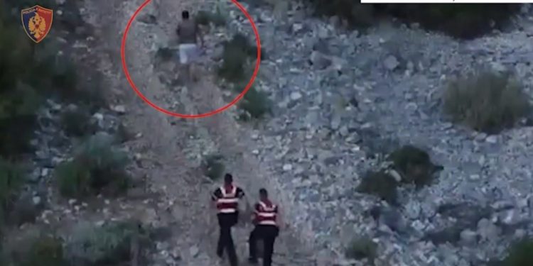 VIDEO/ Policia e ndjek këmba këmbës në mes të malit, arrestohet 44-vjeçari për zjarrvënie, në pranga dhe nipi i tij
