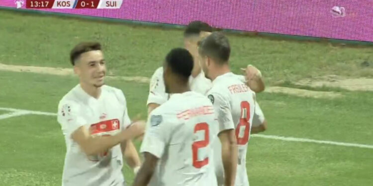 VIDEO/ “Dardanët” nuk rezistojnë shumë, Zvicra gjen golin në “Fadil Vokrri”