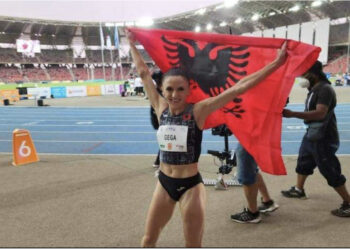 Luiza Gega nuk ndalet, thyen në Zagreb rekordin e saj