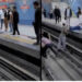 VIDEO/ Gruas i bie të fikët, rrëzohet në shinat e metrosë, shpëtohet në momentet e fundit