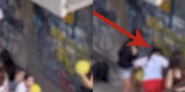 Adoleshentet konsumojnë tullumbacet me oksid azoti në Tiranë, momenti kur njëra prej tyre shembet në tokë