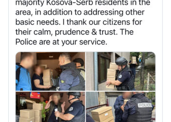 Kurti: Policia e Kosovës u dërgon ushqime serbëve në Banjskë