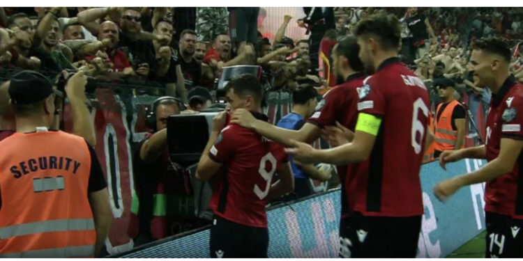 VIDEO/ Asani “çmend” një komb të tërë, Shqipëria në avantazh me një gol “përrallor”