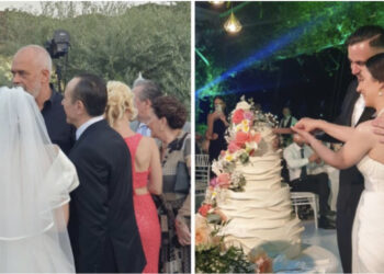 FOTO/ Fidel Ylli marton vajzën, i ftuar në dasëm edhe kryeministri Rama