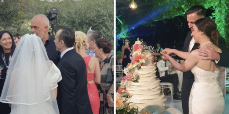 FOTO/ Fidel Ylli marton vajzën, i ftuar në dasëm edhe kryeministri Rama