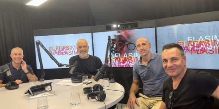 “E kanë ngritur Kombëtaren Kuqezi në një nivel të ri”, Rama podcast me Sylvinhon dhe asistentët e tij