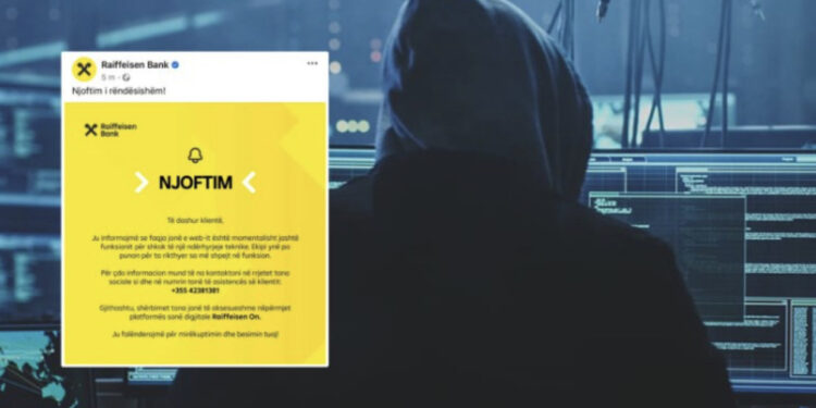 FOTO/ Konfirmohet sulmi kibernetik? WEB-i Raiffeisen Bank jashtë shërbimit, reagon banka