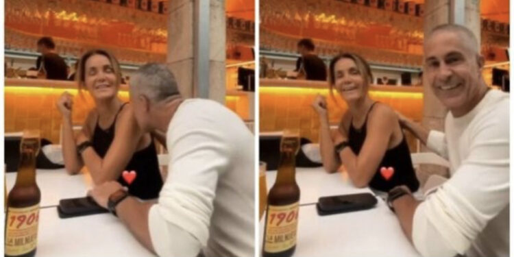 Sylvinho në versionin familjar, vajza e filmon duke puthur bashkëshorten