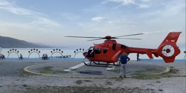 U aksidentua në Pogradec, italiania në gjendje të rëndë, niset me helikopter drejt Tiranës
