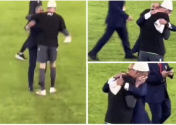 Videoja që po bën xhiron në rrjet/ Berisha qan si “fëmijë” në krahët e Silvinjos